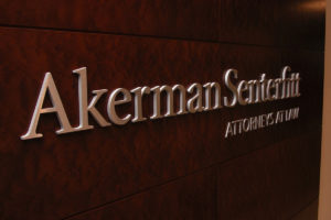 Akerman Senterfitt Brushed Stainless