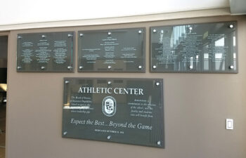 Donor Recognition Sign Athletic Center_St Petersburg FL
