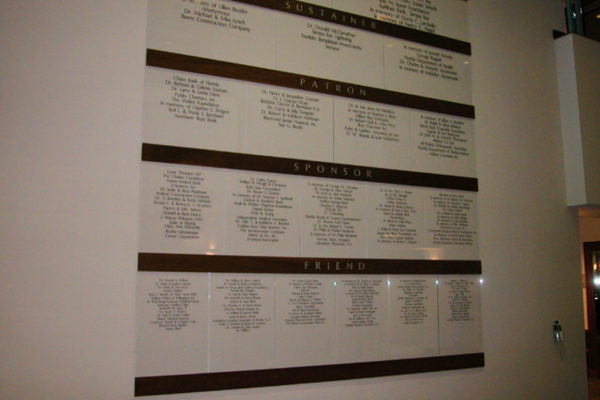 Donor Recognition_Donor Wall_Bayfront Hospital_St PetersburgFL