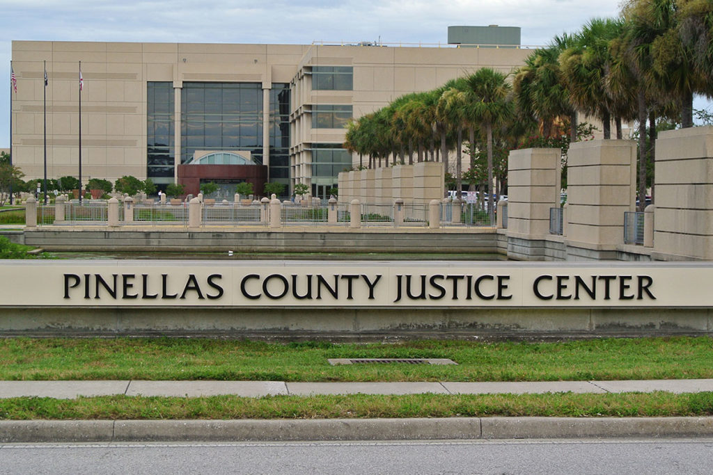 Government Exterior Monument 2 Lettering Pinellas County Justice Center