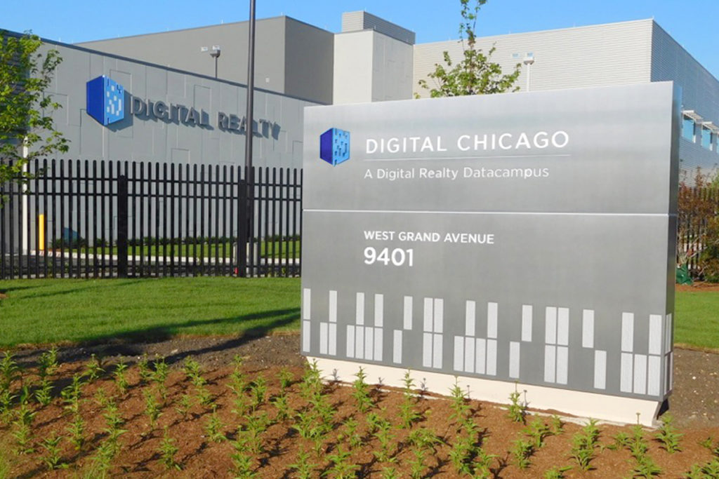 Digital Realty Monument Sign